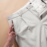  Quần âu regularfit trơn túi chéo thêu logo GABT891 