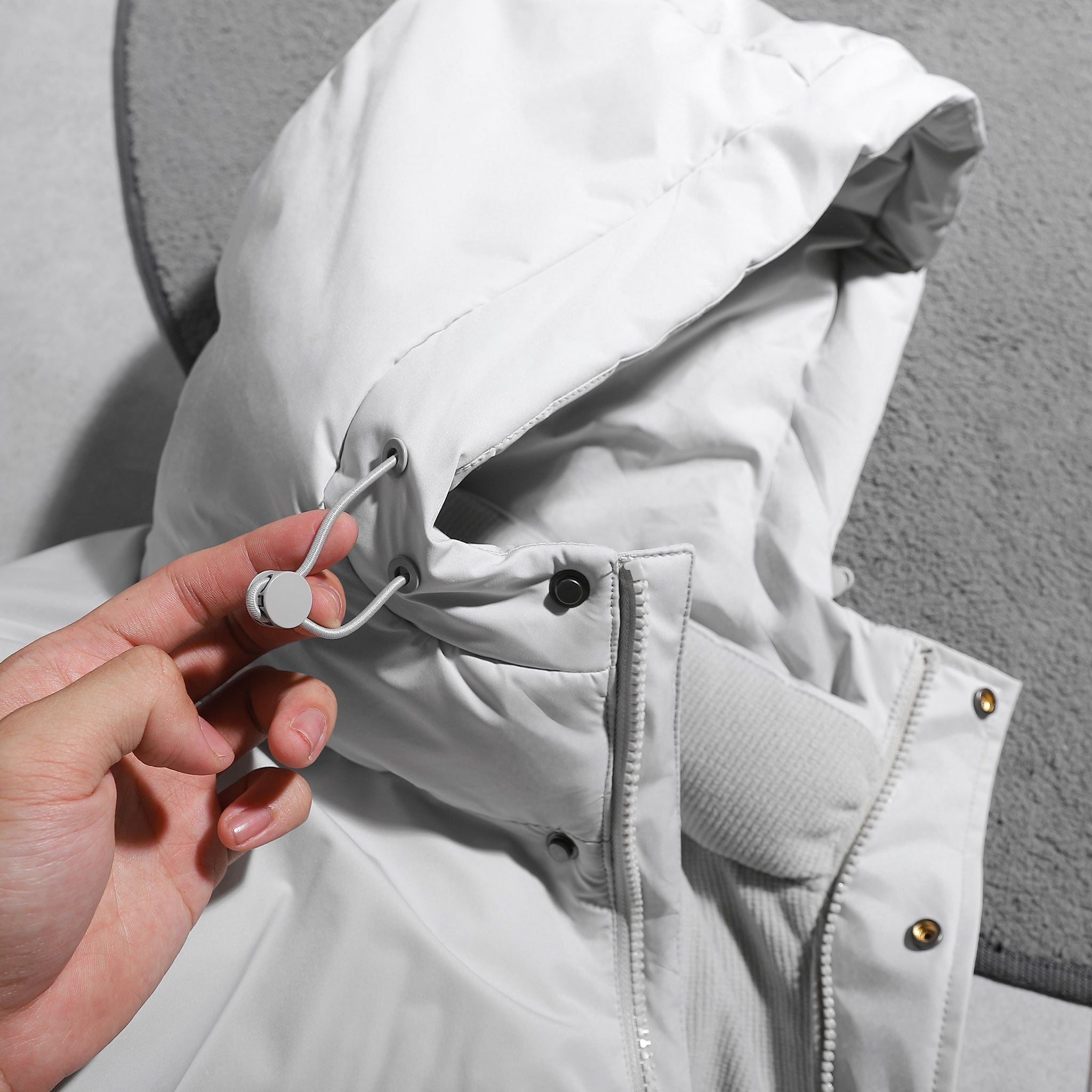  Áo khoác phao 3 lớp chần bông mũ liền GWCF303 