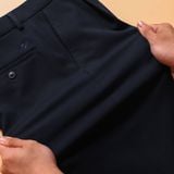  Quần âu regularfit trơn túi chéo thêu logo GABT891 