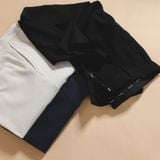  Quần âu regularfit trơn túi chéo thêu logo GABT891 