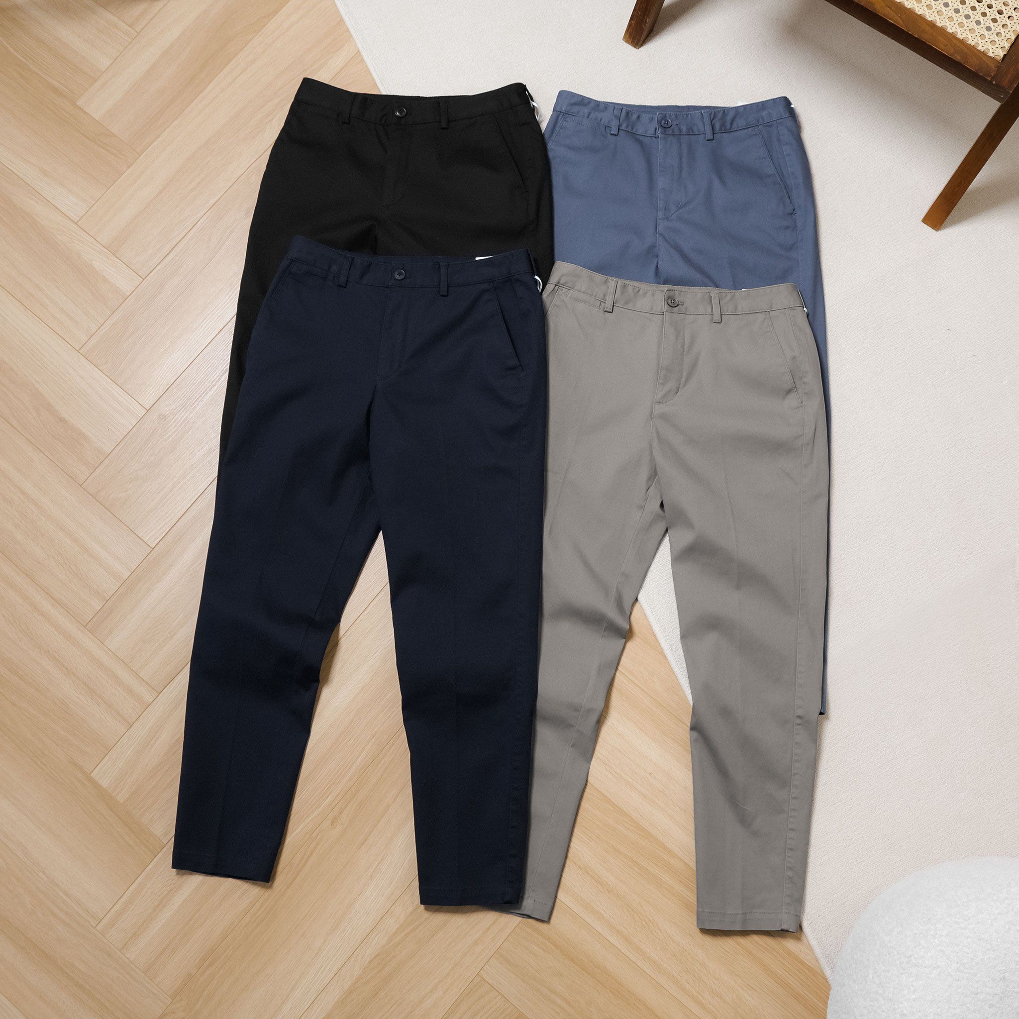  Quần kaki dài túi chéo basic slimfit GABK841 