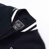  Áo khoác nỉ can phối cổ bomber thêu logo ngực GWCS501 