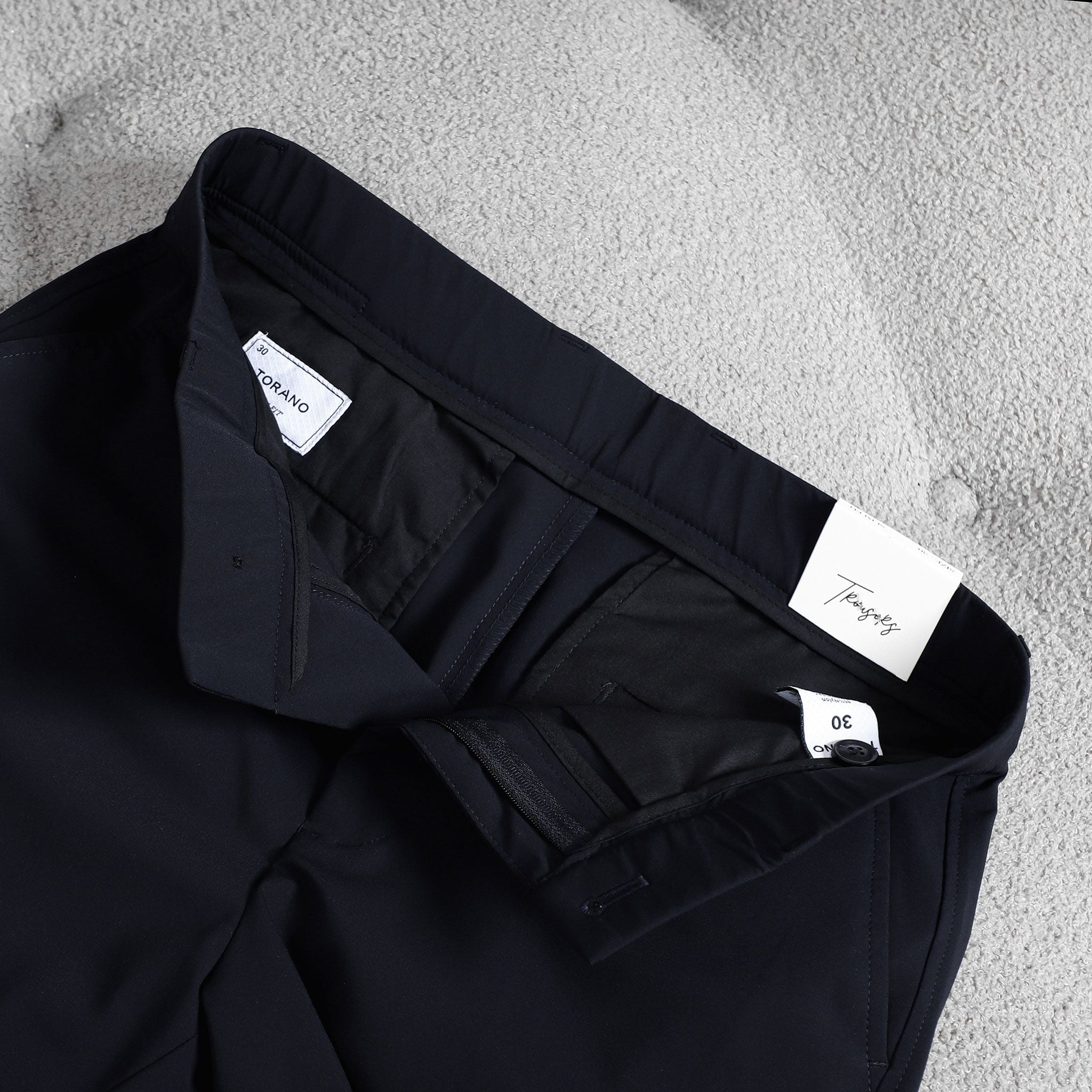  Quần âu slimfit trơn cạp luồn chun thêu logo GABT503 