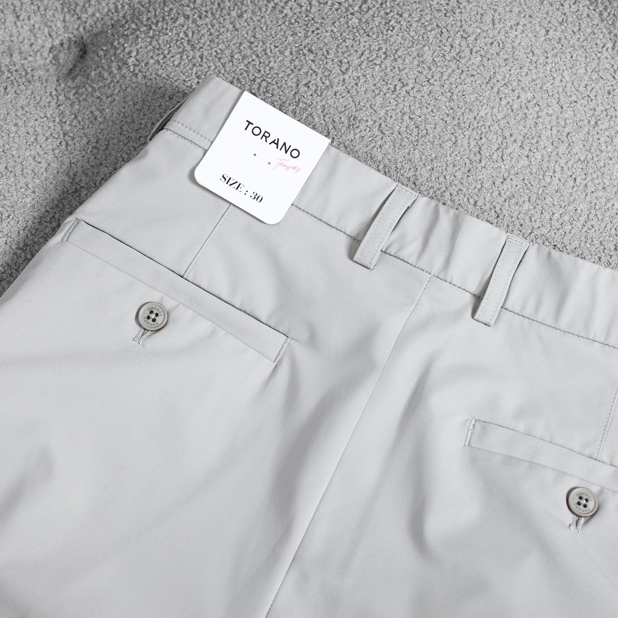  Quần âu slimfit trơn cạp luồn chun thêu logo GABT503 