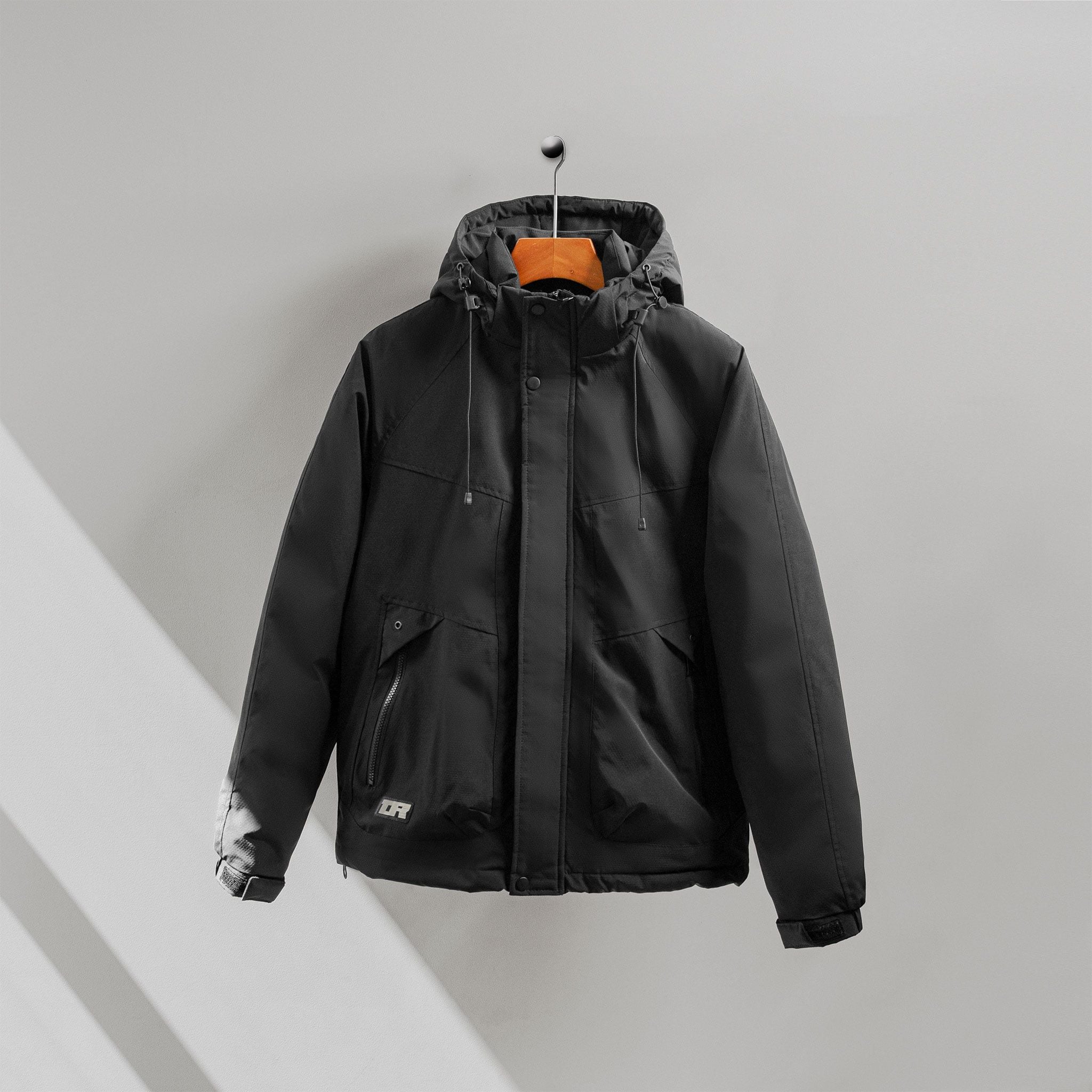  Áo khoác phao 3 lớp lót bông mũ rời GWCP302 