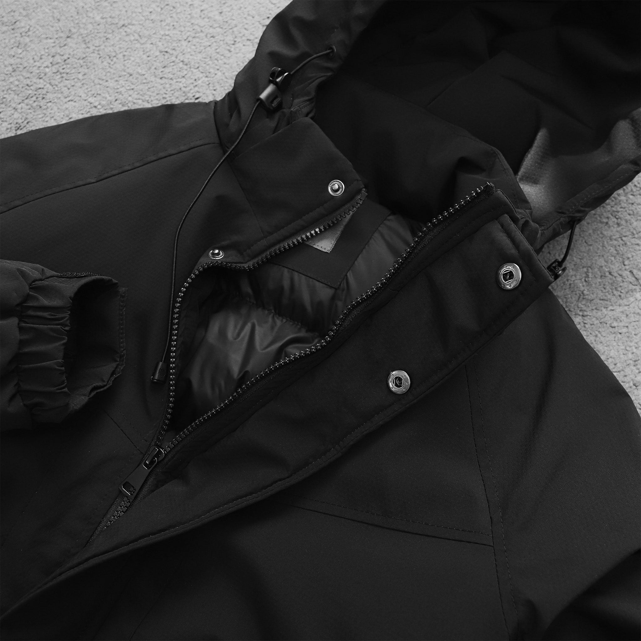  Áo khoác phao 3 lớp lót bông mũ rời GWCP302 