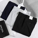  Quần âu slimfit trơn cạp luồn chun thêu logo GABT503 
