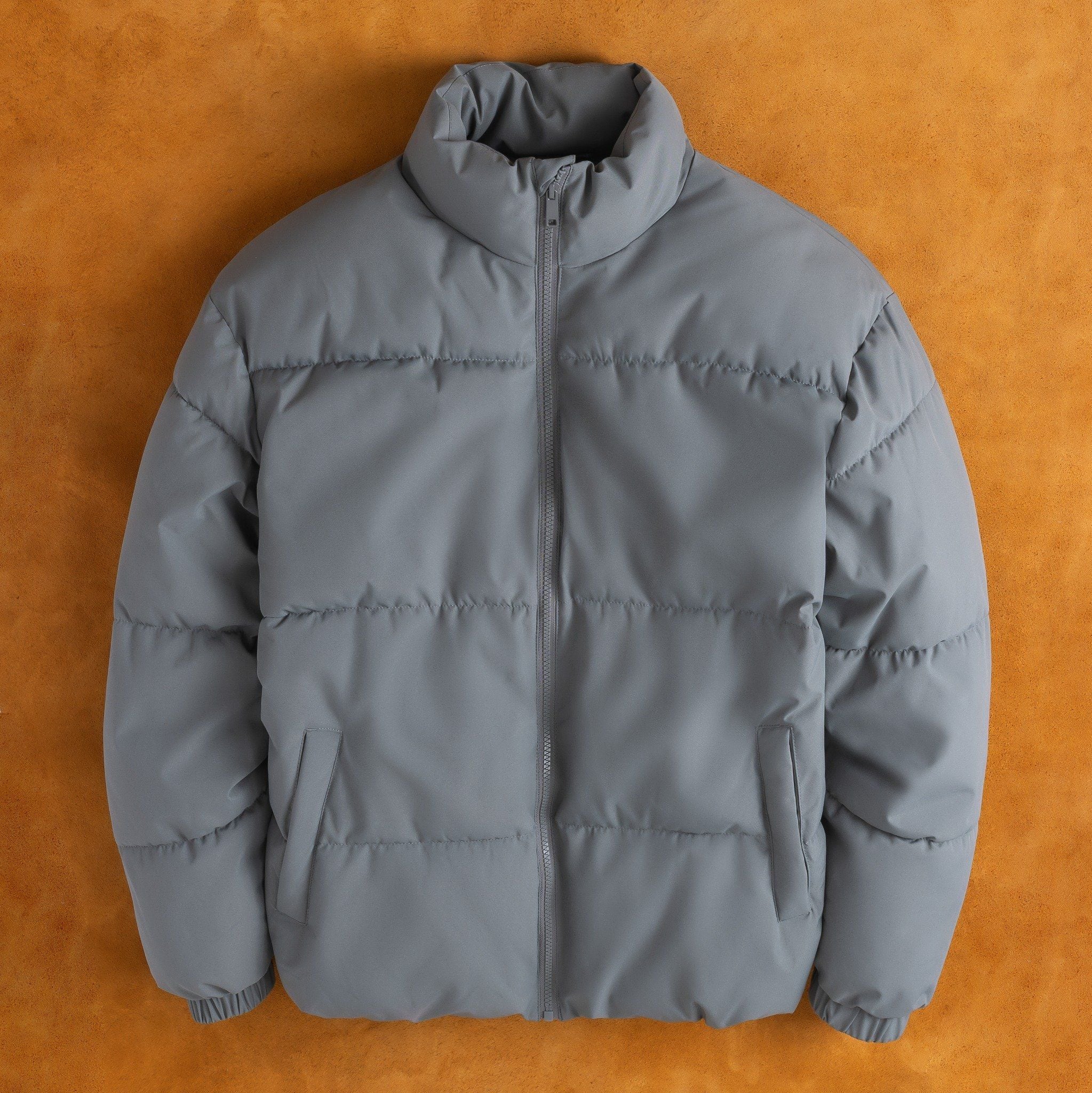  Áo khoác phao 3 lớp lót bông cổ cao regularfit trơn GWCF004 