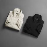  Áo khoác gió 2 lớp relaxedfit cổ cao logo thêu GWCW805 