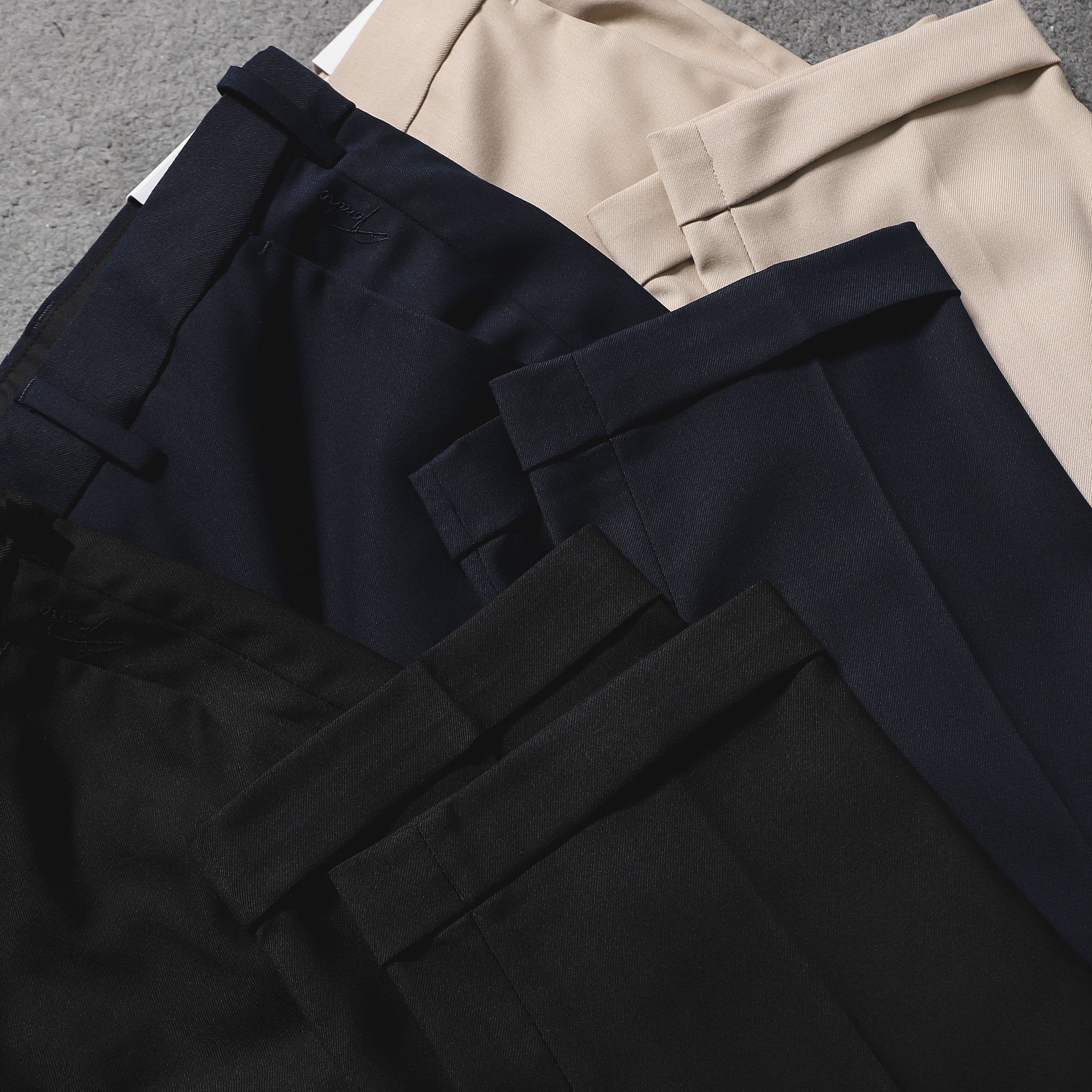  Quần âu slimfit trơn cạp chun gấu LV GABT892 