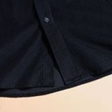  Sơ mi dài tay nhung tăm regularfit thêu logo ngực GATB302 