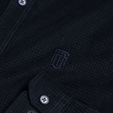  Sơ mi dài tay nhung tăm regularfit thêu logo ngực GATB302 