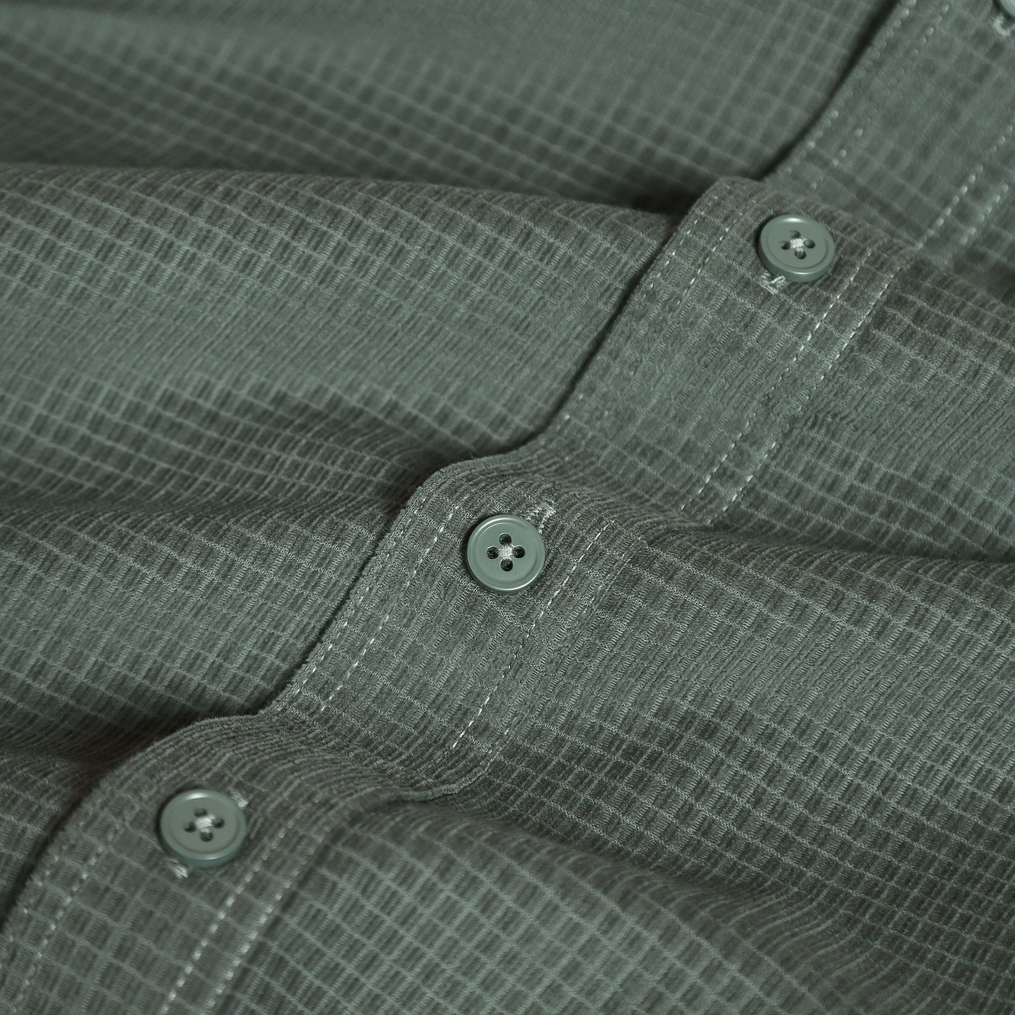  Sơ mi dài tay nhung tăm regularfit thêu logo ngực GATB302 