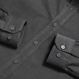  Sơ mi dài tay nhung tăm regularfit thêu logo ngực GATB302 