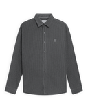  Sơ mi dài tay nhung tăm regularfit thêu logo ngực GATB302 