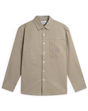  Sơ mi dài tay khaki relaxedfit thêu logo túi ốp 2.GATB303 