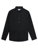  Sơ mi dài tay trơn regularfit thêu chữ ký ở măng xét tay GATB899 