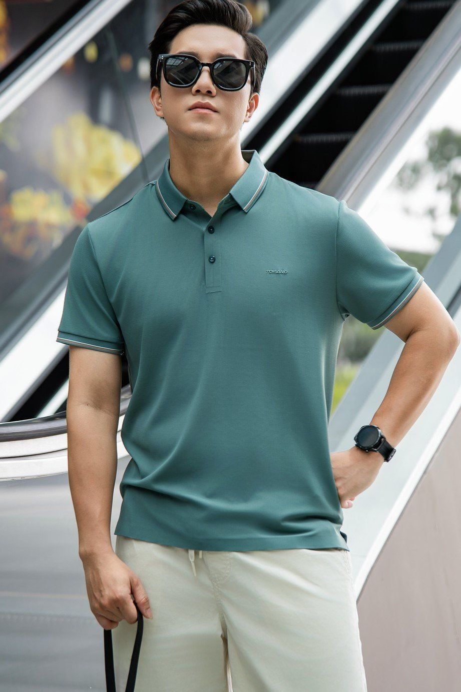  Áo polo active in logo Torano ngực GSTP551 