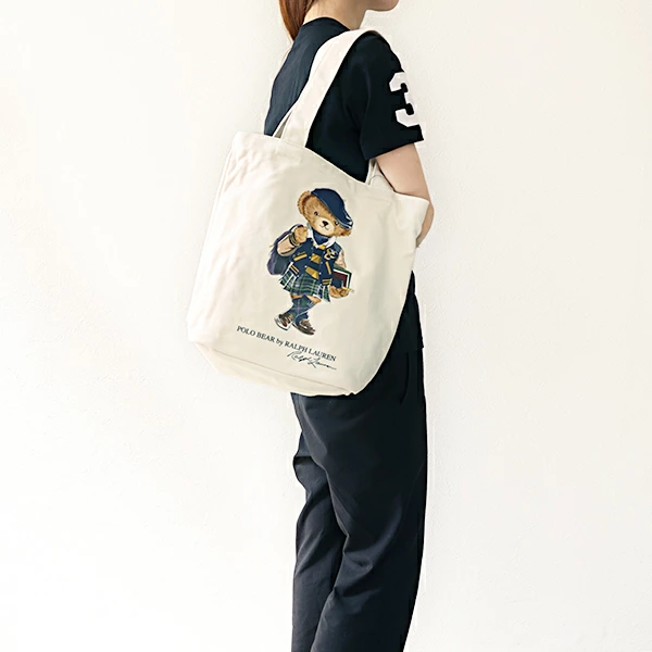 Túi Canvas Polo Bear Tote Bag Nam Nữ Hàng Chính Hãng | Fox Sneaker 