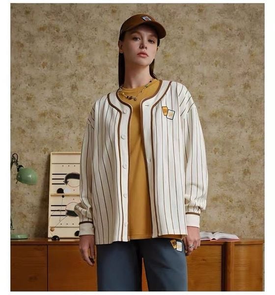  SALE - Áo New Era Jersey Tay Dài Kem Sọc Nâu Hàng Chính Hãng | 13789278 