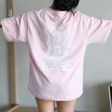  SALE - Áo Thun New Era B Hồng Logo Sơn 16301789 