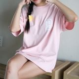  SALE - Áo Thun New Era B Hồng Logo Sơn 16301789 