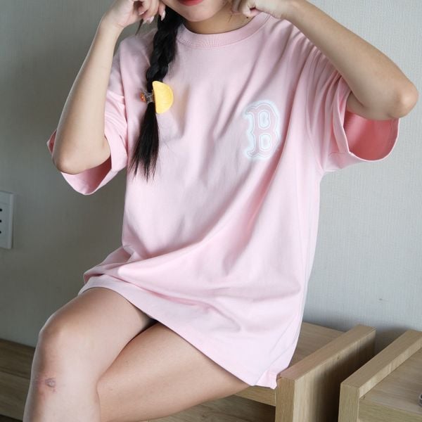  SALE - Áo Thun New Era B Hồng Logo Sơn 16301789 