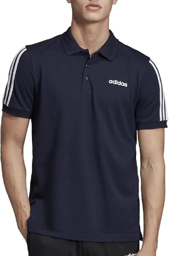  Polo Adidas 3 Sọc Logo Chữ Màu Navy Hàng Chính Hãng EJ0925 
