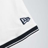  Polo New Era NY Trắng Cổ Viền Đen 