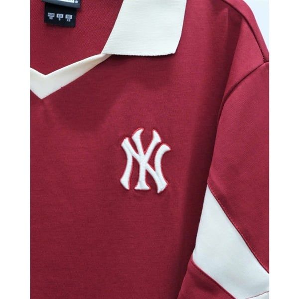  SALE - Polo New Era Jersey Ny Đỏ Mận 