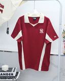  SALE - Polo New Era Jersey Ny Đỏ Mận 