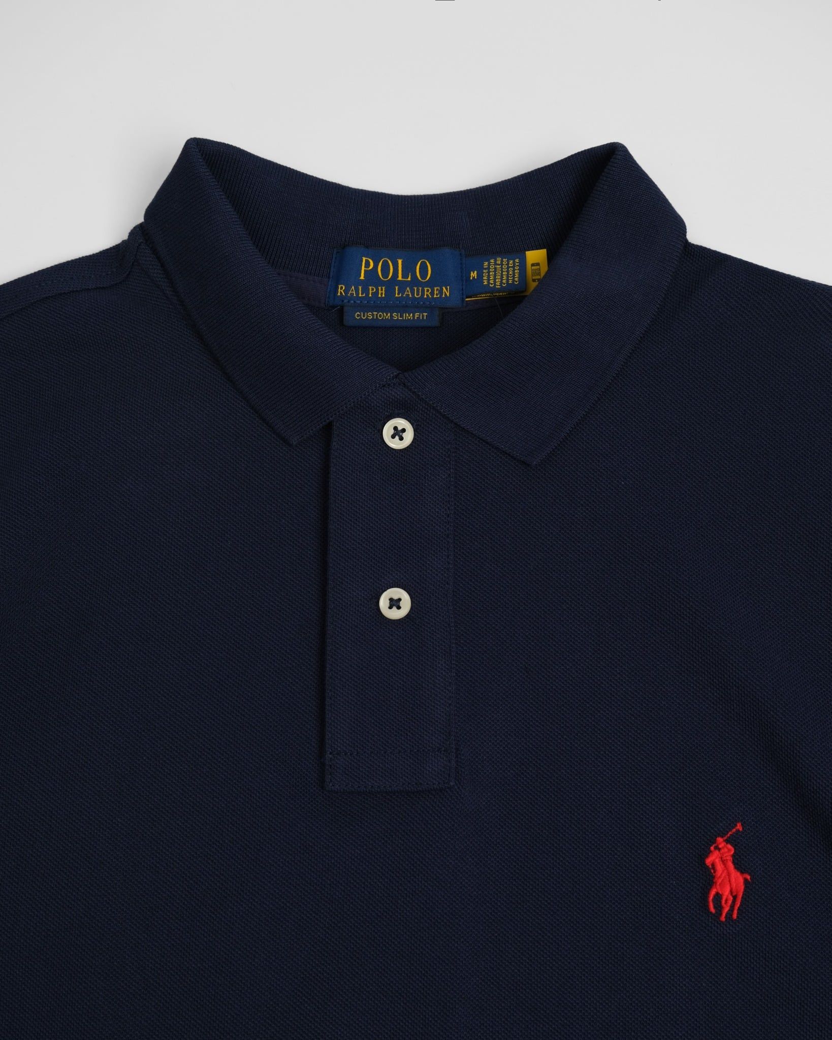  Polo Ralph Lauren Màu Navy Custome Slim Fit 