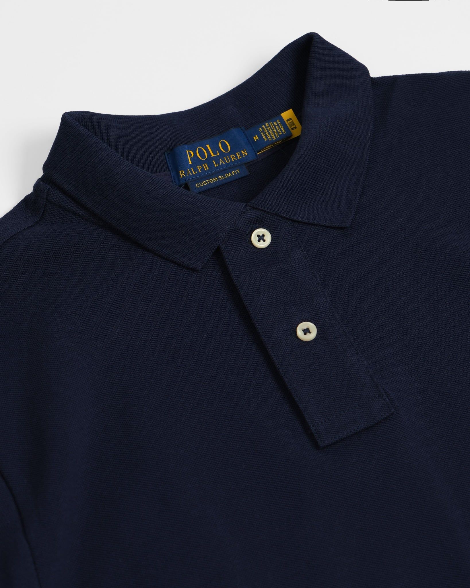  Polo Ralph Lauren Màu Navy Custome Slim Fit 