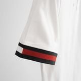  Áo Polo Tommy Hilfiger Slim Fit Flag Tipped In Fresh White | 78J9762 100 