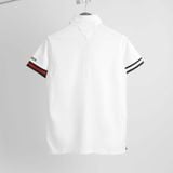 Áo Polo Tommy Hilfiger Slim Fit Flag Tipped In Fresh White | 78J9762 100 
