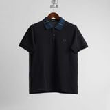  Polo Fred Perry Xanh Cổ Sọc Hàng Chính Hãng 