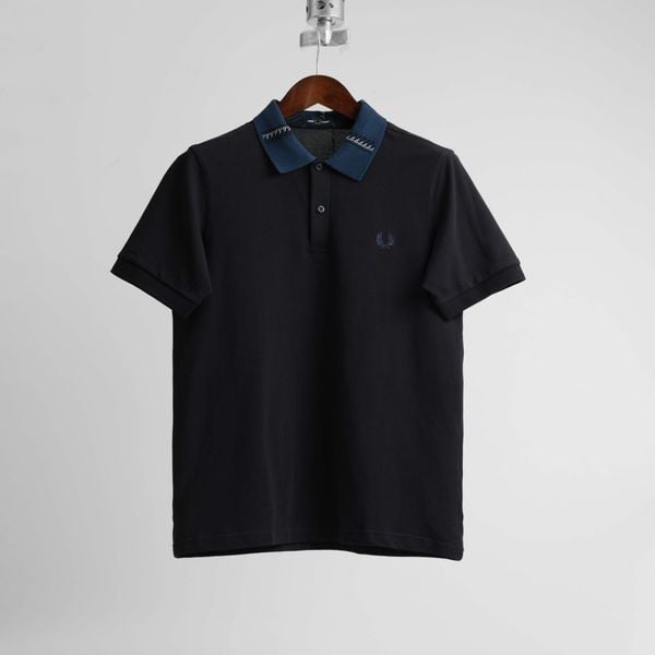  Polo Fred Perry Xanh Cổ Sọc Hàng Chính Hãng 