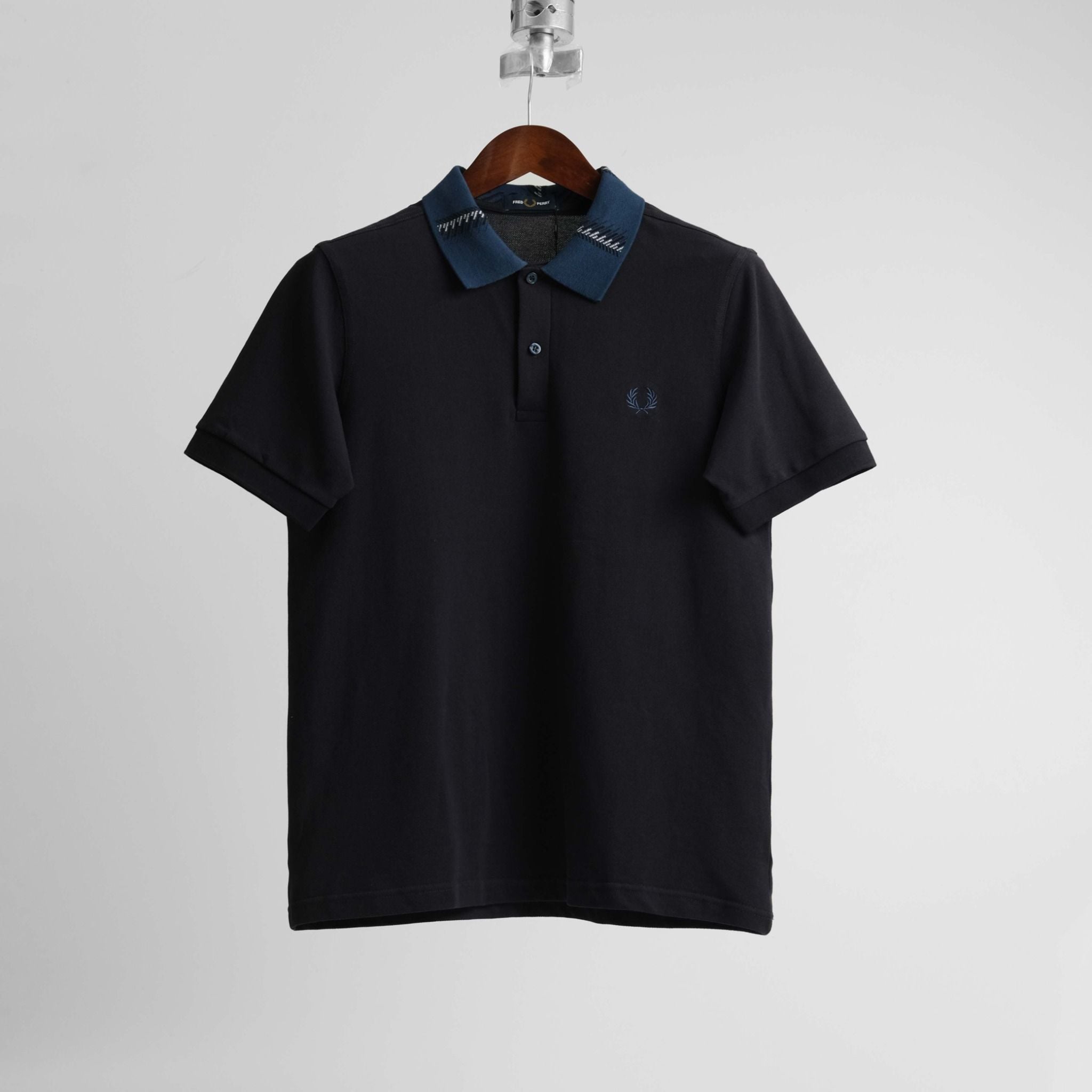  Polo Fred Perry Xanh Cổ Sọc Hàng Chính Hãng 