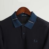  Polo Fred Perry Xanh Cổ Sọc Hàng Chính Hãng 