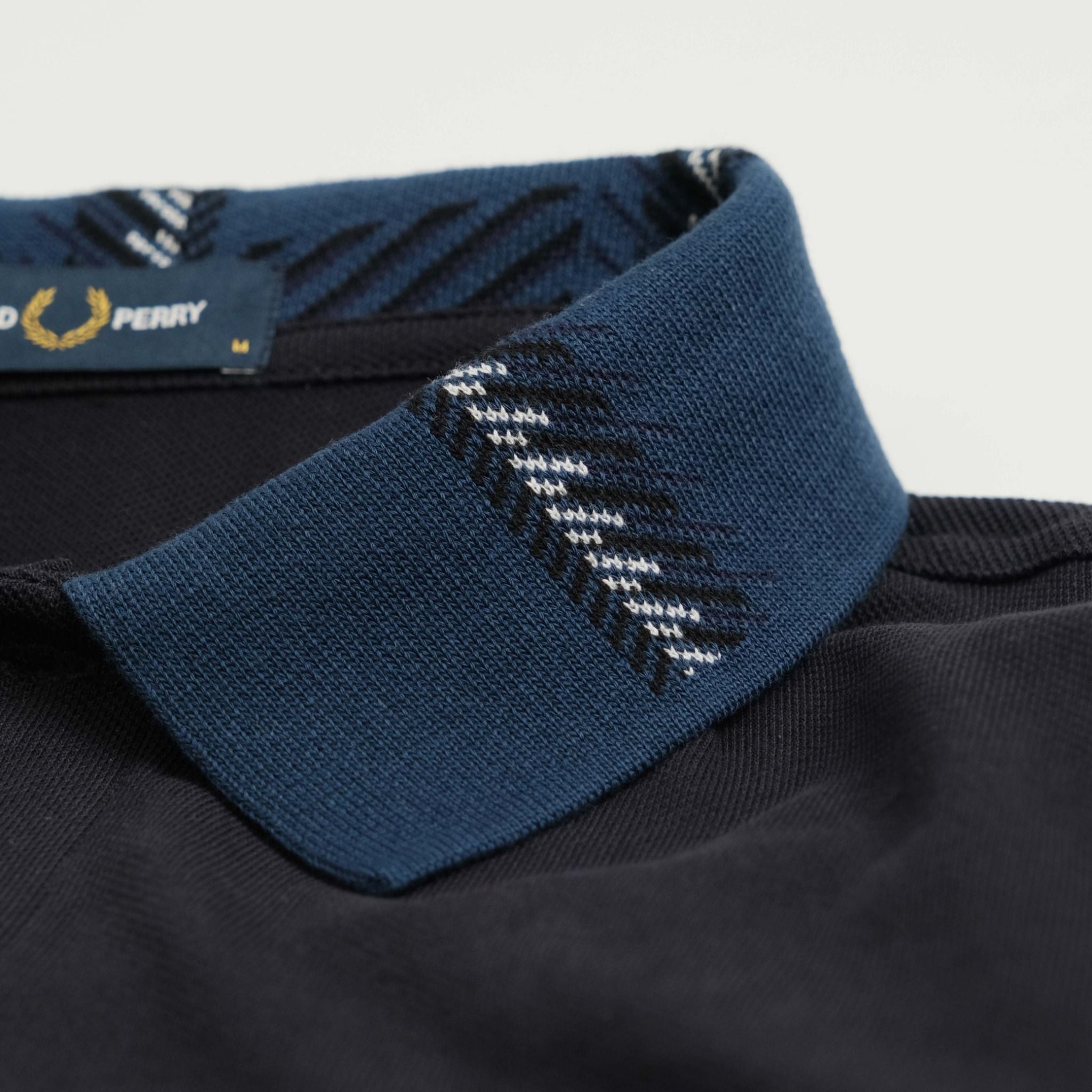  Polo Fred Perry Xanh Cổ Sọc Hàng Chính Hãng 