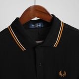  Áo Polo Fred Perry Màu Đen Viền Cam Hàng Chính Hãng 
