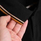  Áo Polo Fred Perry Màu Đen Viền Cam Hàng Chính Hãng 