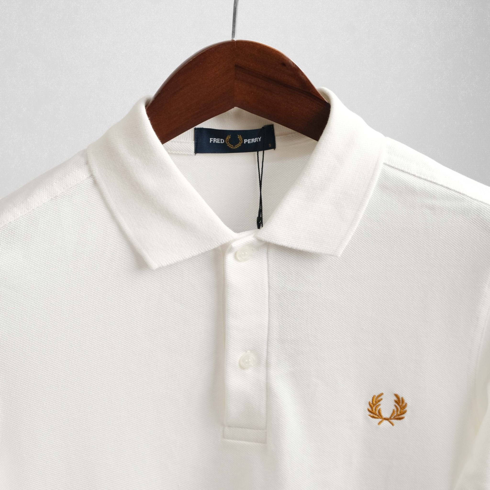  Polo Fred Perry Trắng Sữa Hàng Chính Hãng 
