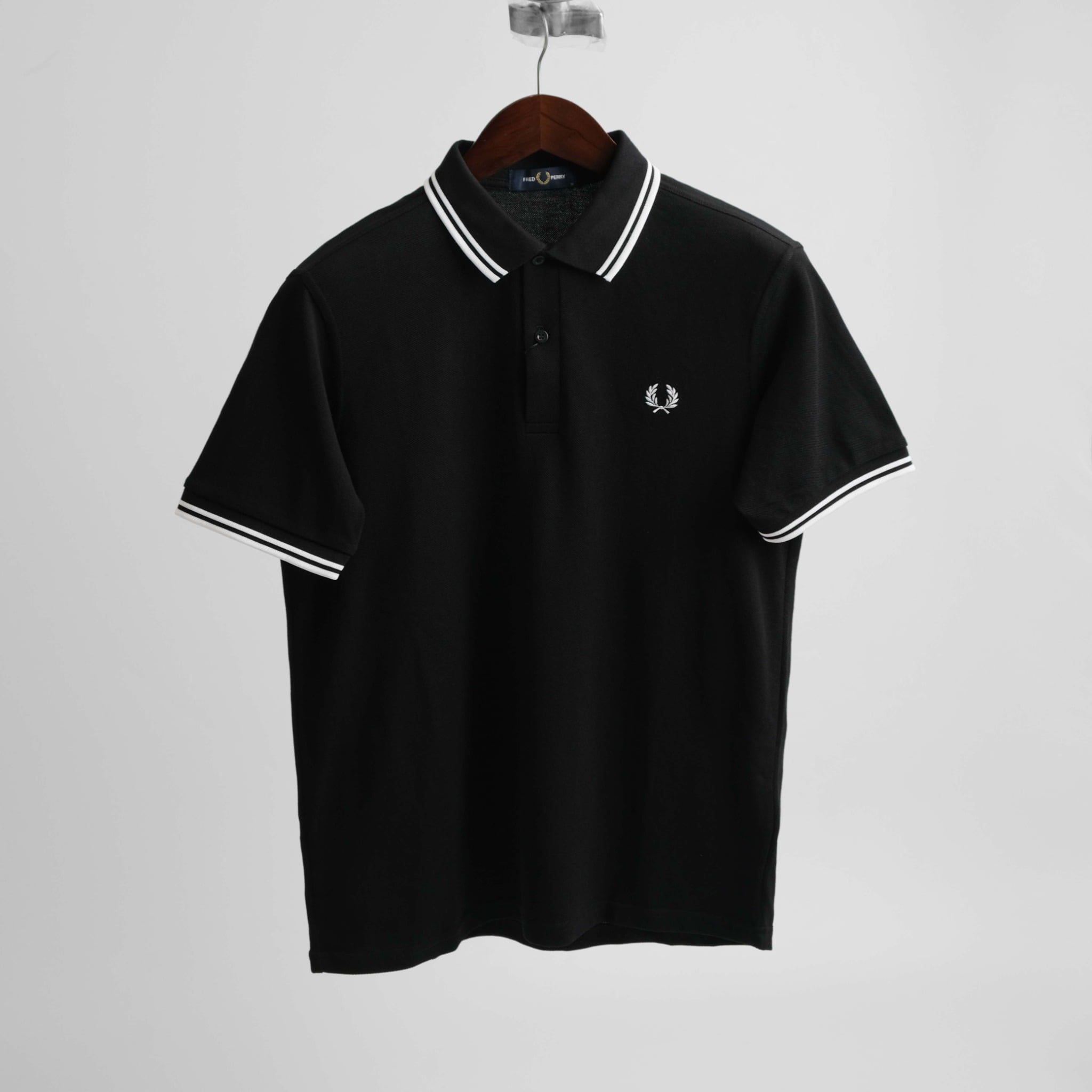  Polo Fred Perry Đen Viền Hàng Chính Hãng 