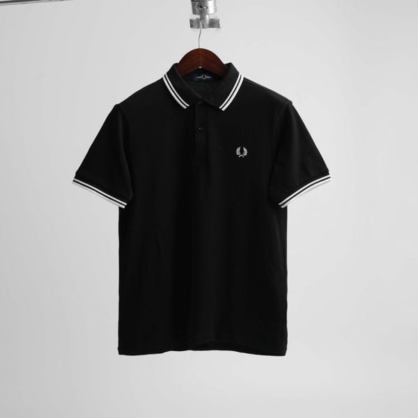  Polo Fred Perry Đen Viền Hàng Chính Hãng 