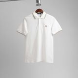  Polo Fred Perry Trắng Viền Xanh Nâu Hàng Chính Hãng 
