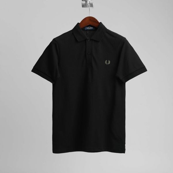  Polo Fred Perry Đen Trơn Hàng Chính Hãng 