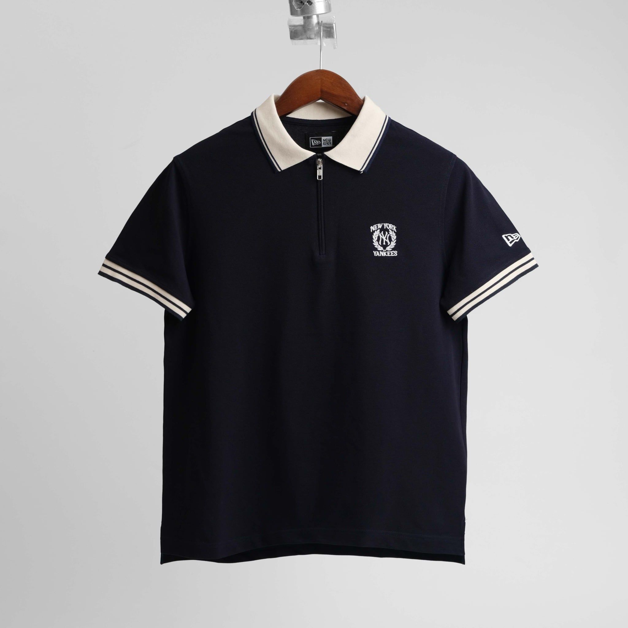  Polo New Era Half Zip Màu Xanh Đen Hàng Chính Hãng 