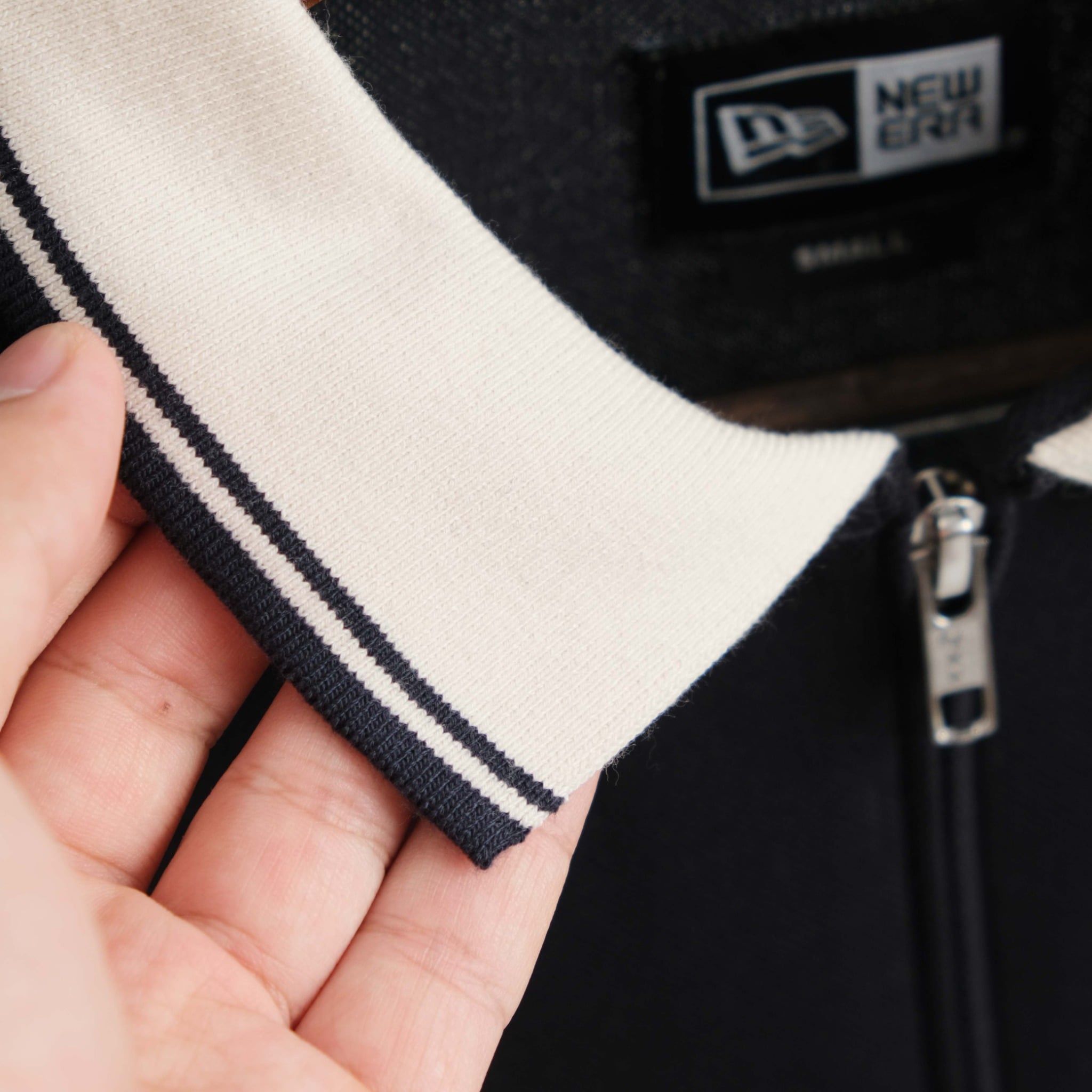  Polo New Era Half Zip Màu Xanh Đen Hàng Chính Hãng 