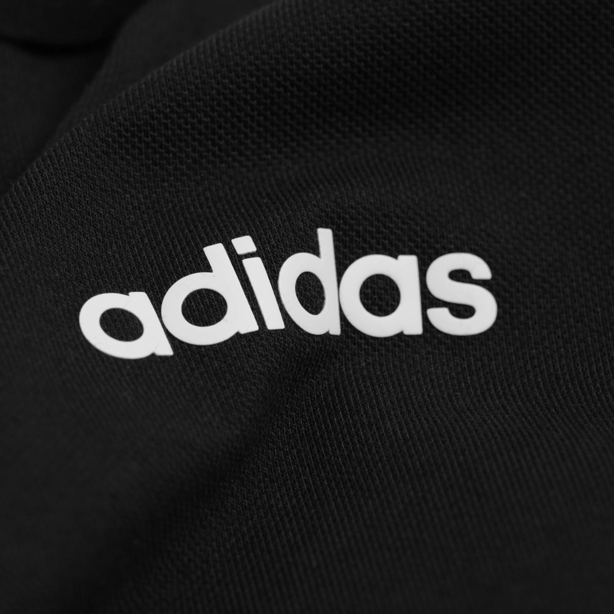  Polo Adidas 3 Sọc Logo Chữ Màu Đen Hàng Chính Hãng EJ0927 
